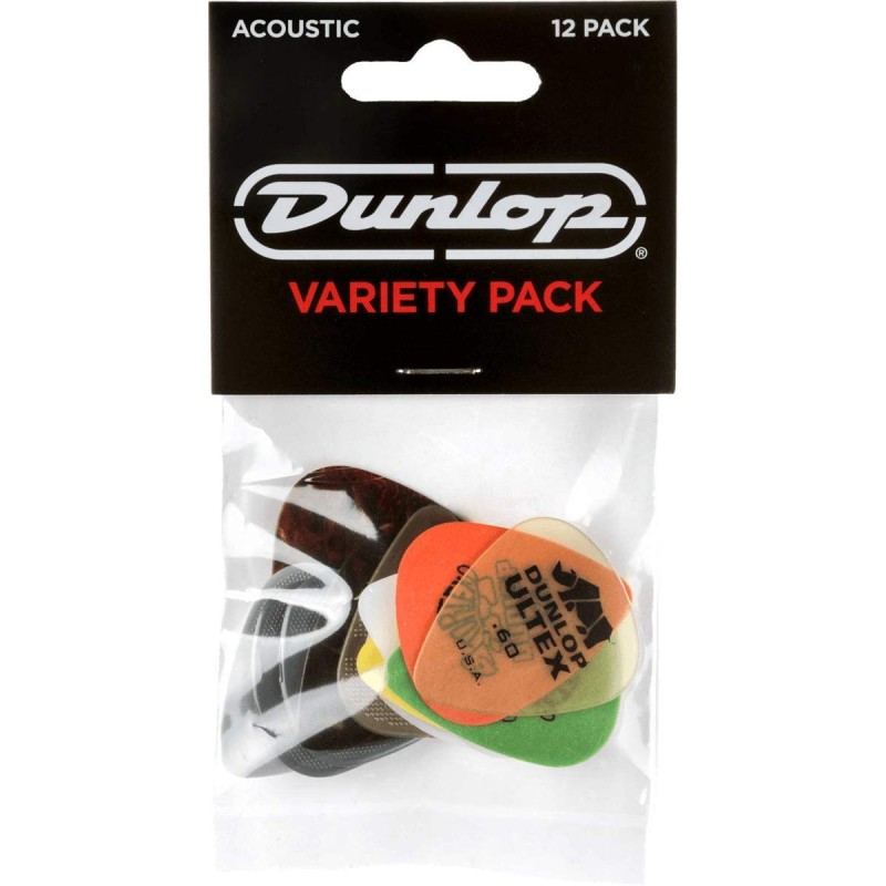 Palhetas Variety Pack para Guitarra Acústica PVP 112 (12UN) Dunlop