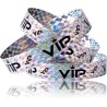 Pulseiras VIP com prata holográfica para controlo de entradas - 500un