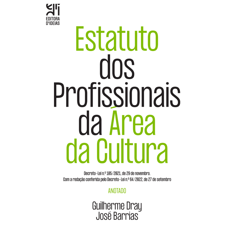 Livro "Estatuto dos Profissionais da Área da Cultura"