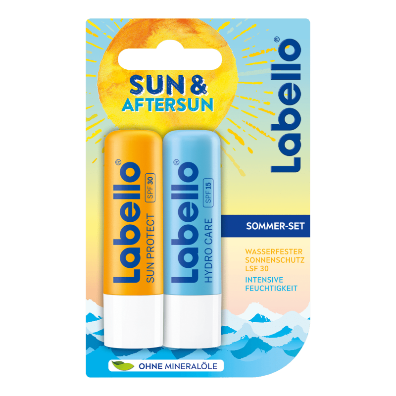 Batom para cuidado dos lábios Sun & Aftersun (Pack 2UNx55mL)