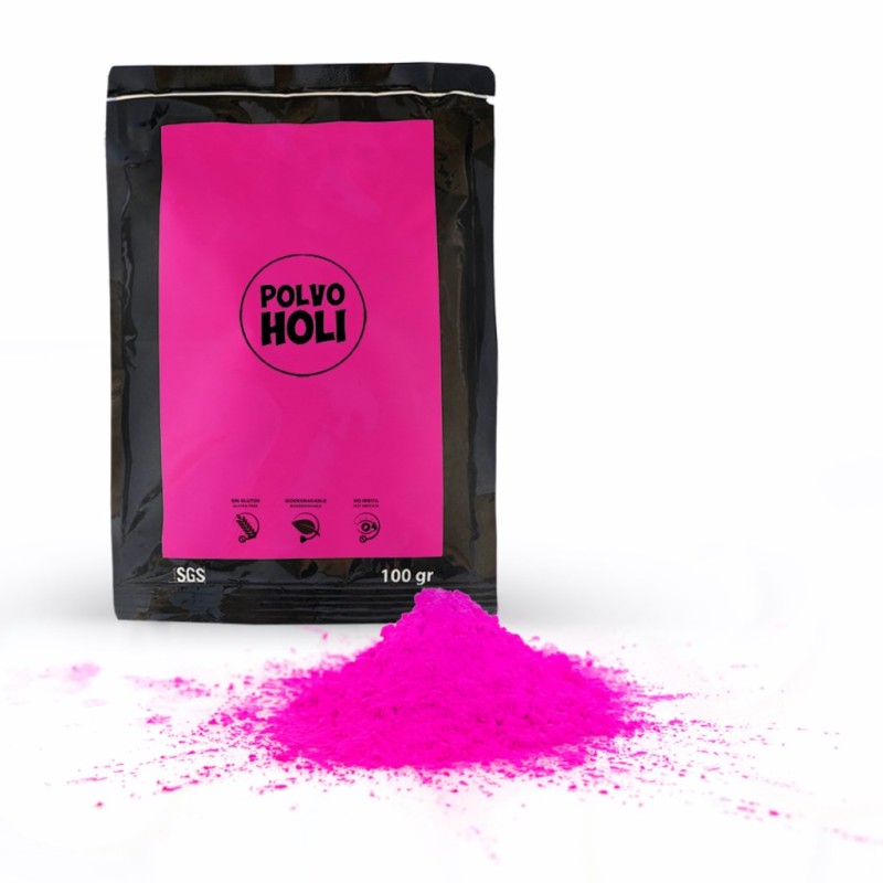 Pó Holi Fluorescente 100g (várias cores) / Holi Glow Powder